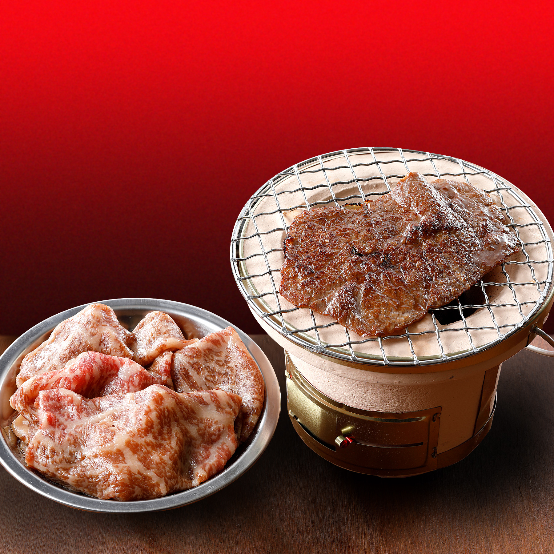 焼肉ヒロミヤ＋　味付き特製黒毛和牛ロース110g×3個【冷凍】