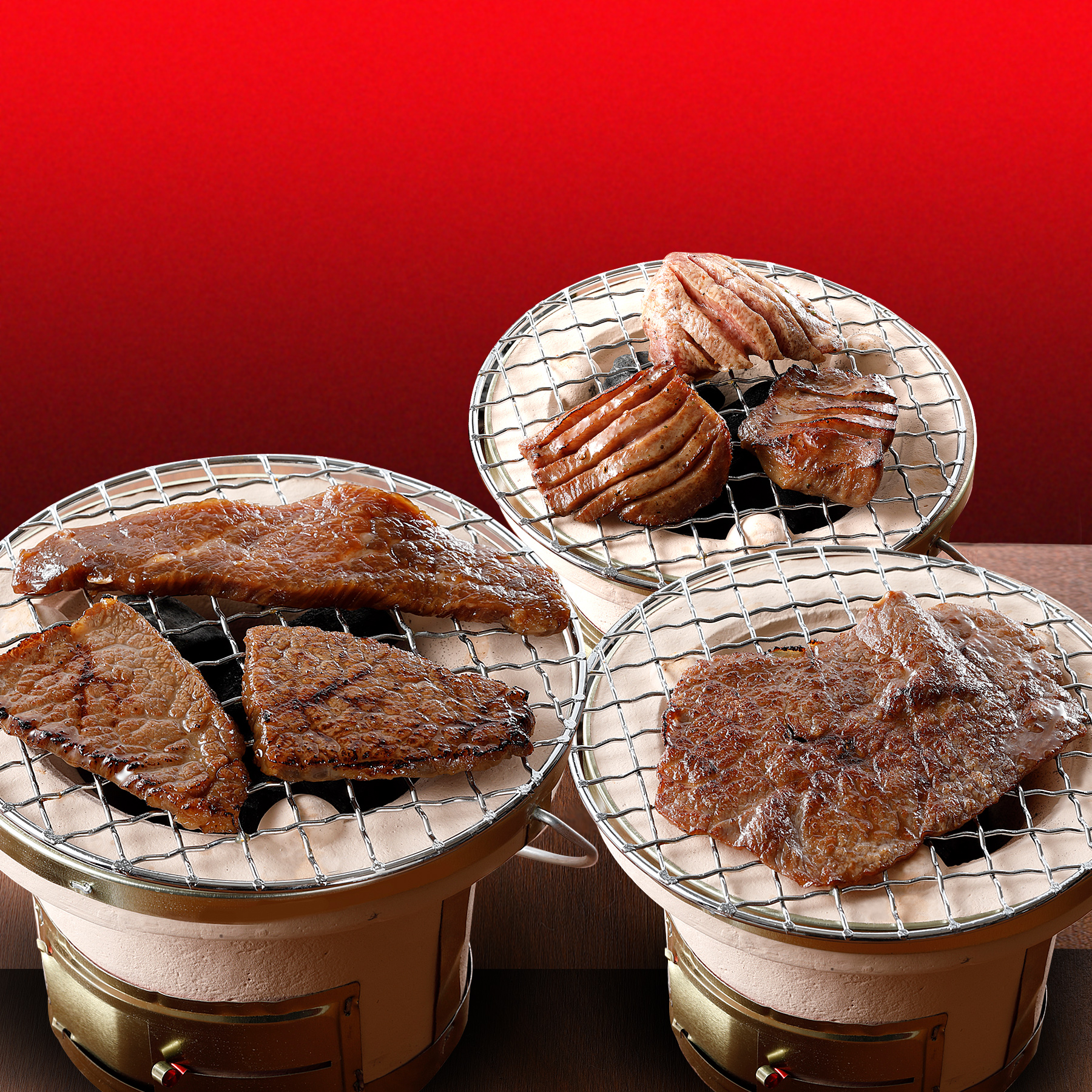 焼肉ヒロミヤ＋　名物味付き上牛タンと味付き特製黒毛和牛ロース＆厚切りカルビセット【冷凍】